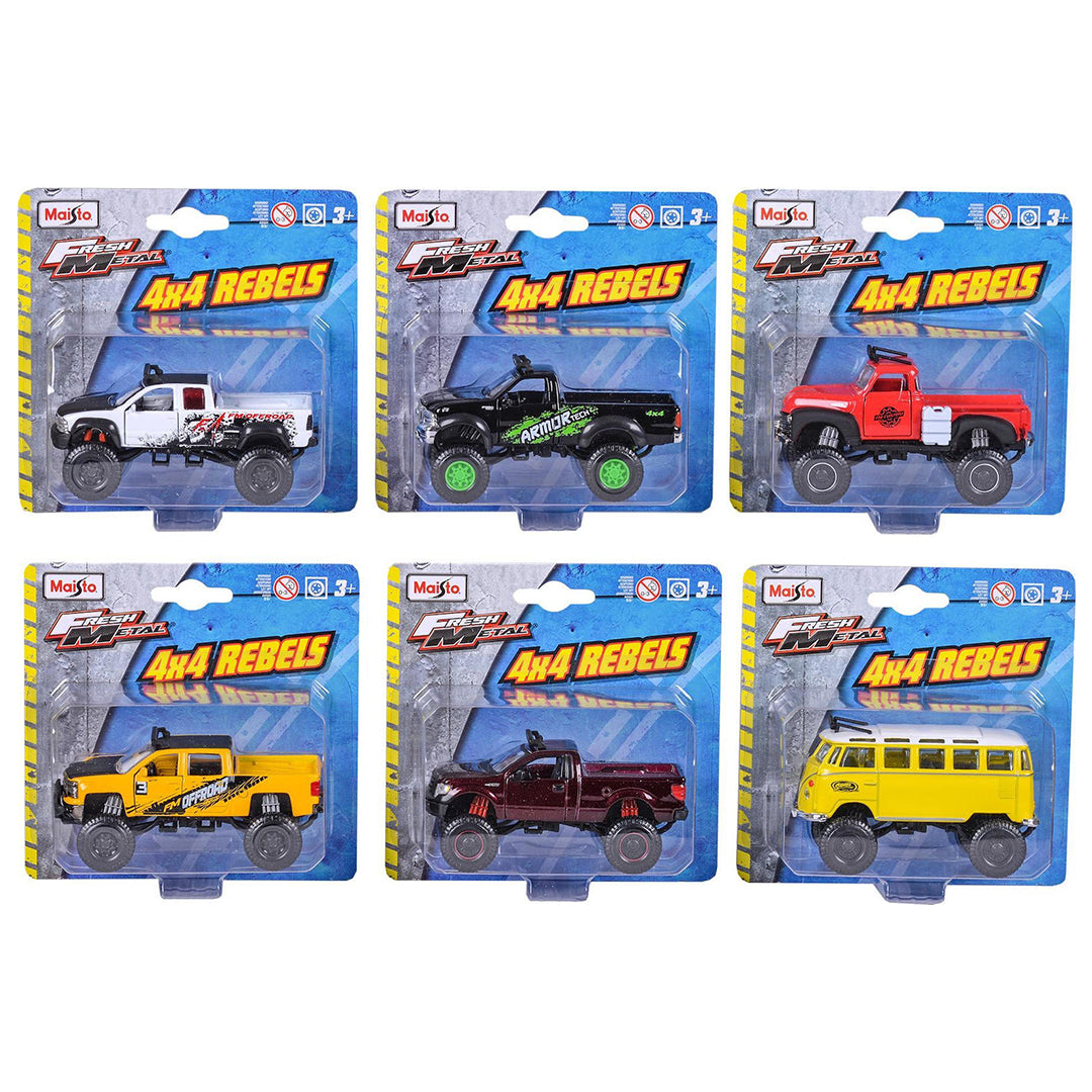 Buy Maisto Fresh Metal 4X4 Rebels (Sold Separately Subject to Availability) | Yallatoys.com