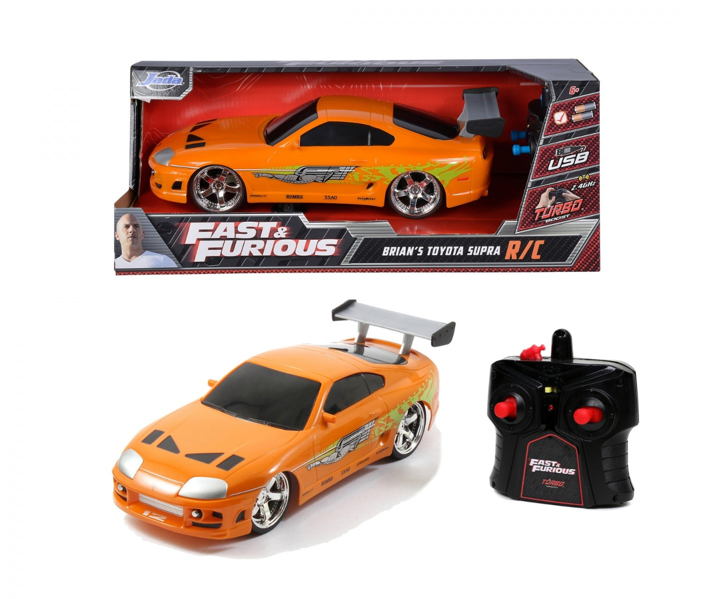 Buy Jada Fast & Furious Remote Control Brians Toyota Car | Yallatoys.com