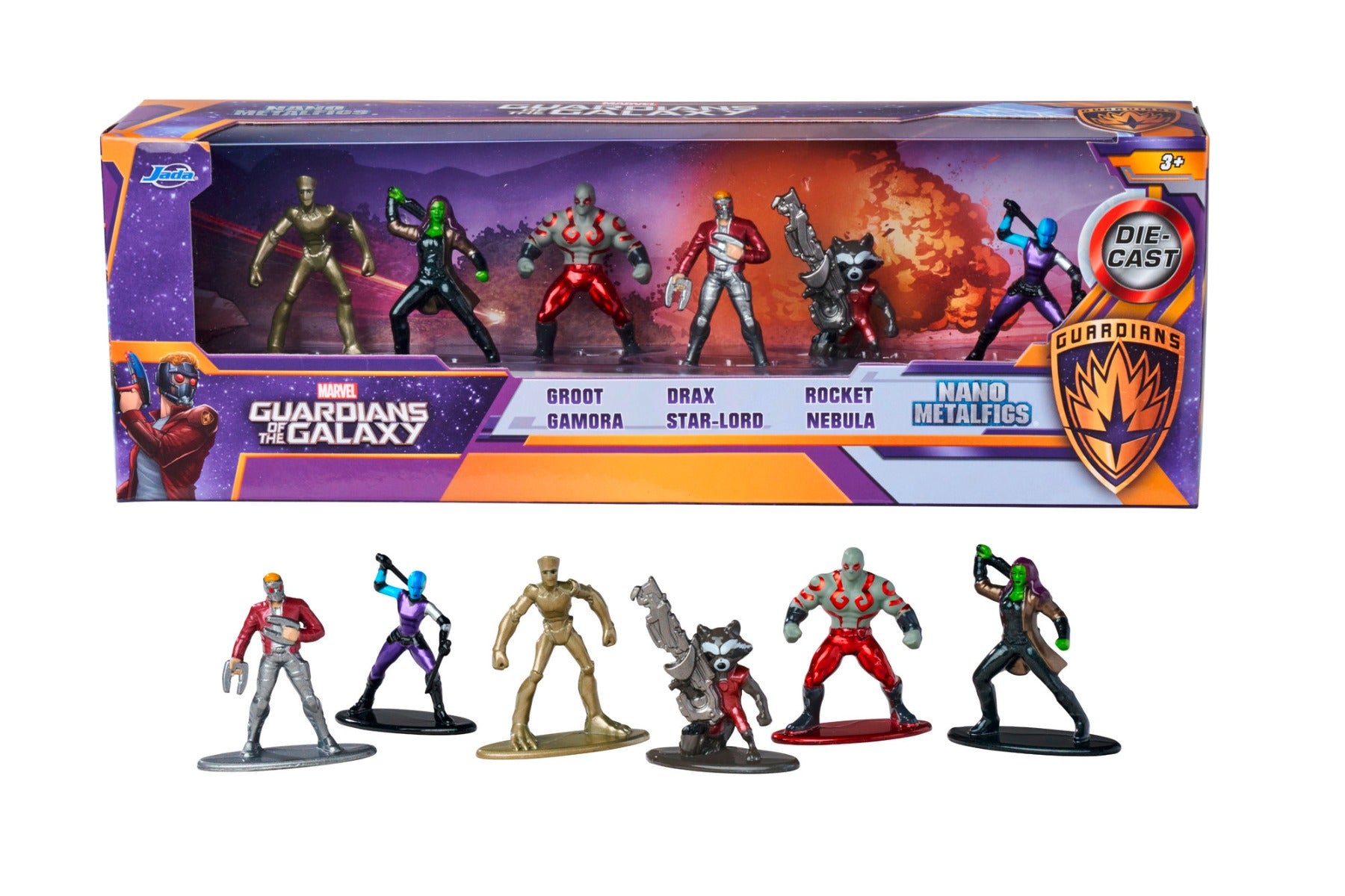 Buy Jada Toys Marvel Guardians Diorama Pack Set Of 6 | Yallatoys.com