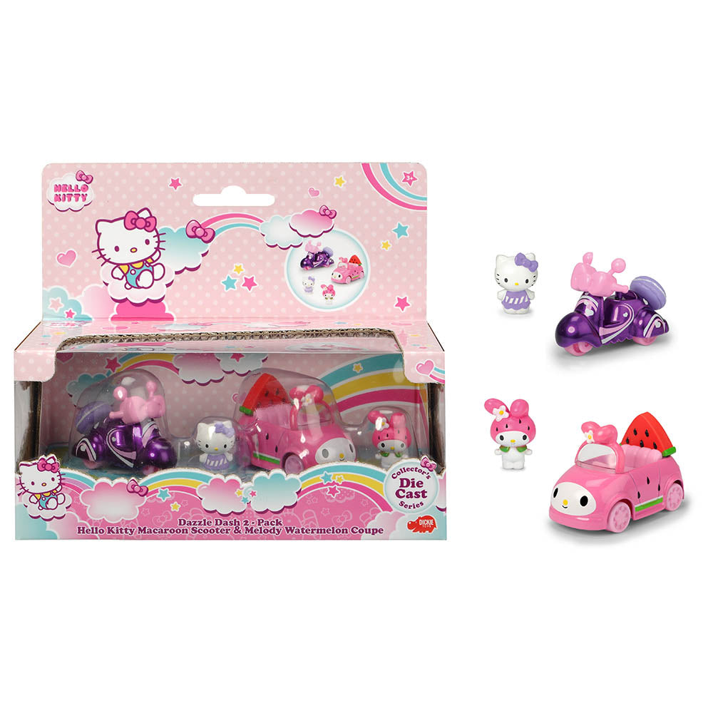 Buy Hello Kitty Macaroon Scooter and Melody Watermelon Coupe | Yallatoys.com