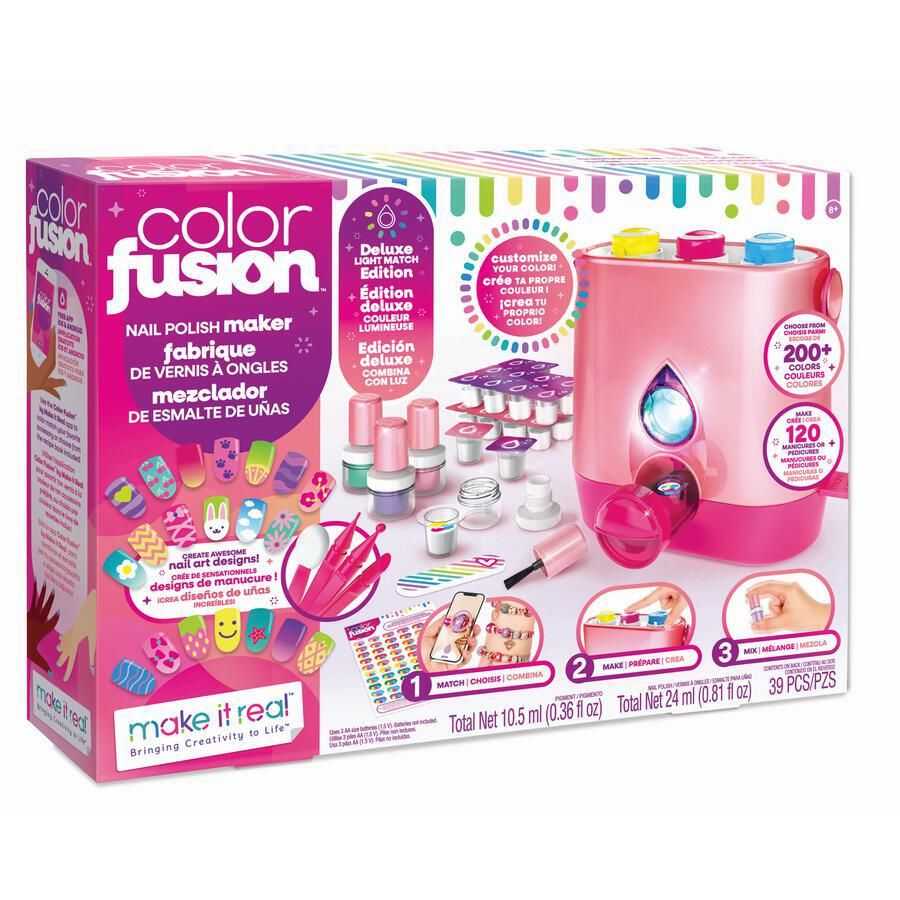 Buy Make It Real Color Fusion Nail Polish Maker Deluxe Light Match Edition Make Your Own Custom Color Nail Polish Kit | Yallatoys.com