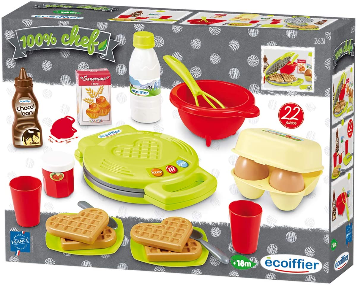 Buy Ecoiffier - 100% Chef Waffle Maker Set 22Pcs | Yallatoys.com
