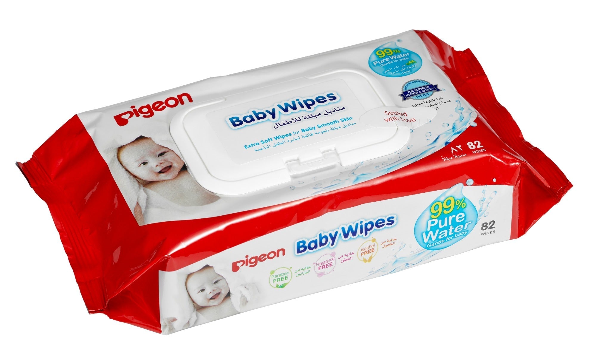 Pigeon Baby Wipes 82S W/Lid Pigeon Yallatoys