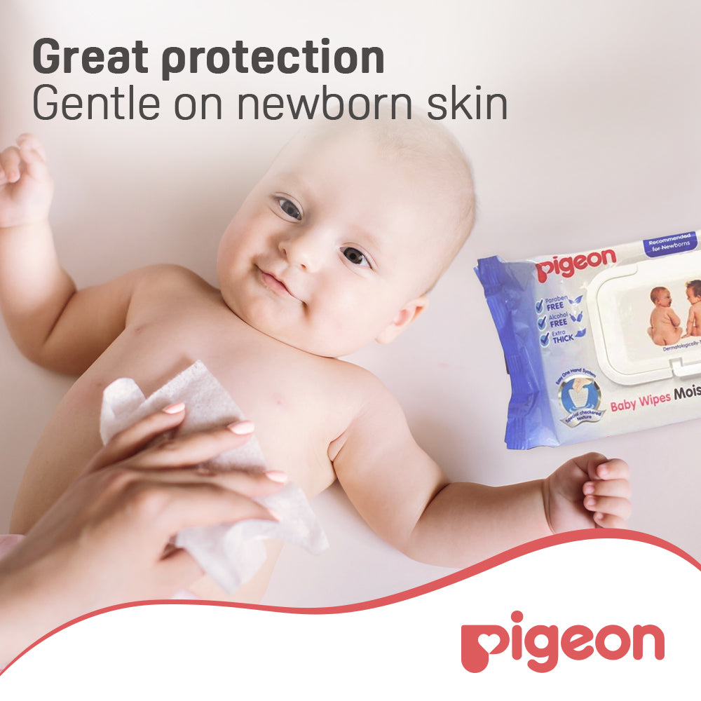 Pigeon Baby Wipes Moisturizing Cloths 70 Sheets Pigeon Yallatoys