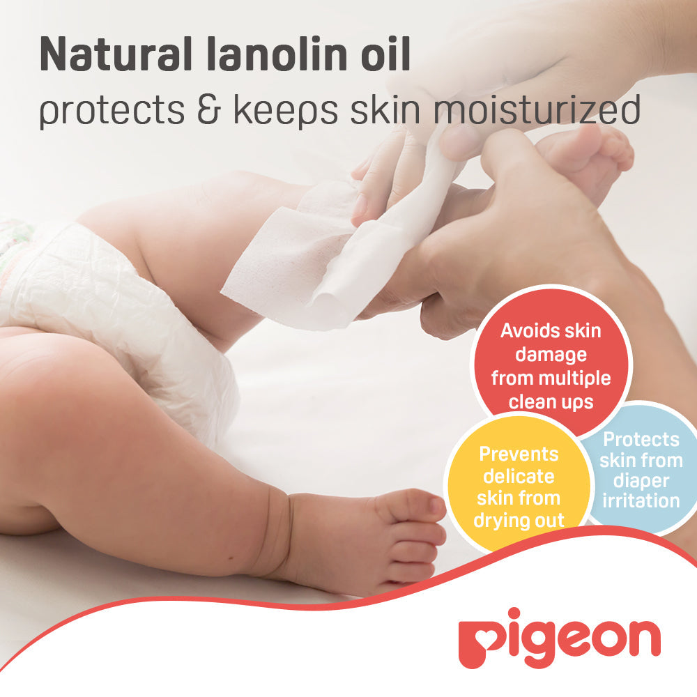 Pigeon Baby Wipes Moisturizing Cloths 70 Sheets Pigeon Yallatoys