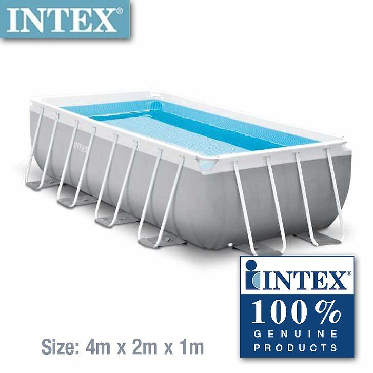 Buy Intex Prism Frame Premium Pool 4m x 2m x 1m (Free Installation in 24hrs) | Yallatoys.com