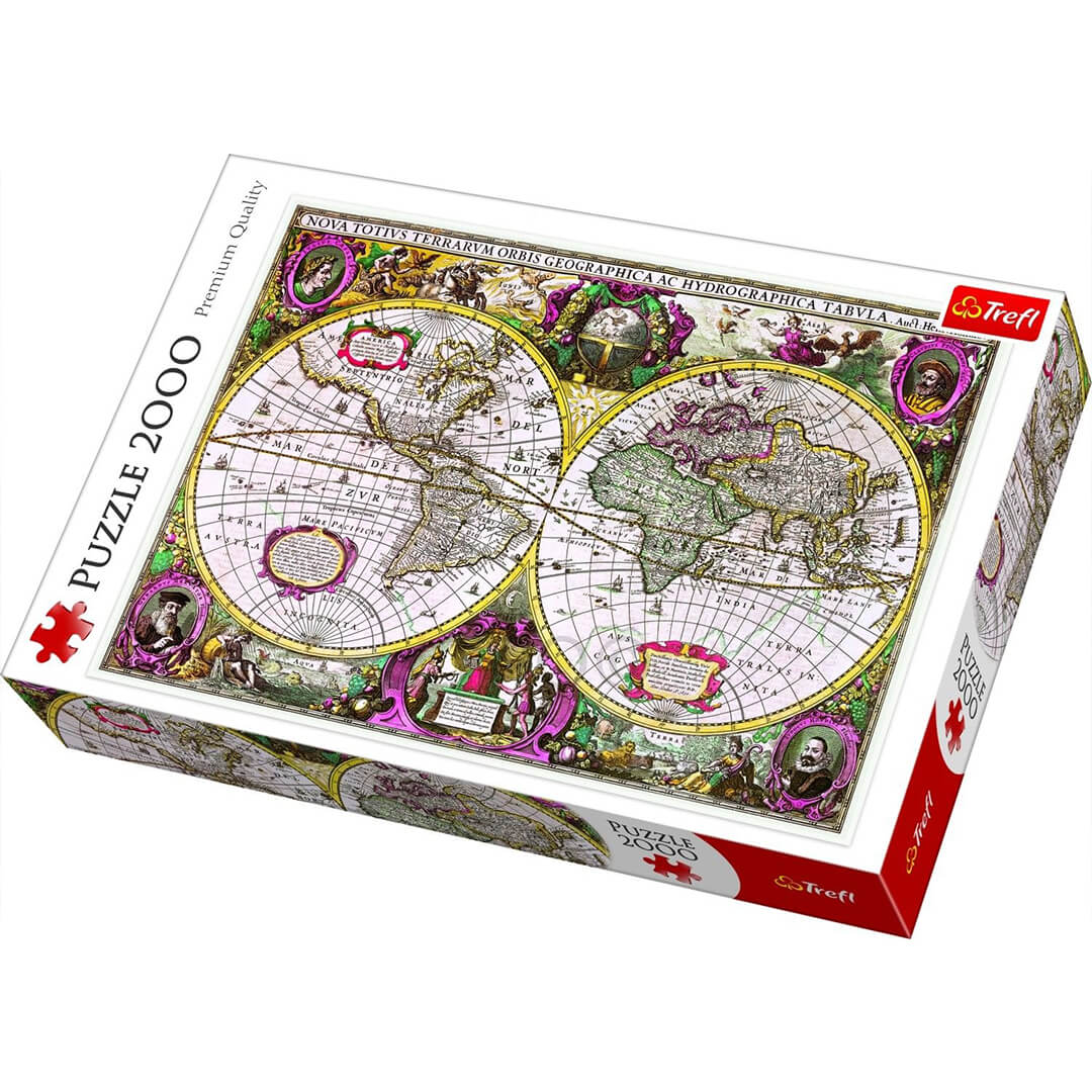 Buy Trefl A New Land and Water Map of the Entire Earth 2000pieces Puzzle | Yallatoys.com