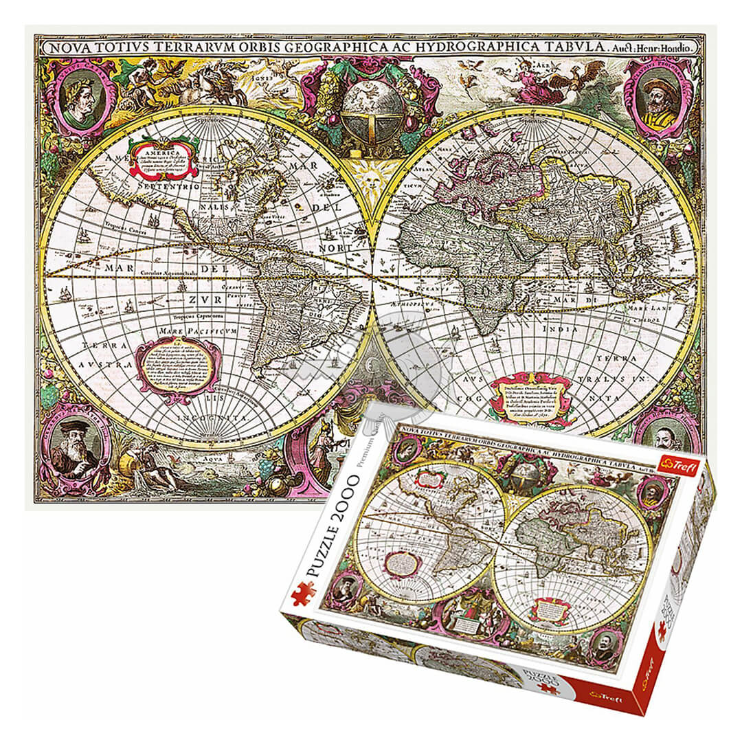 Buy Trefl A New Land and Water Map of the Entire Earth 2000pieces Puzzle | Yallatoys.com