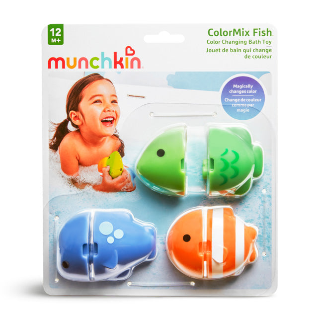 Munchkin Colour Magic  Colour Change Fish Bath Toys Munchkin Yallatoys