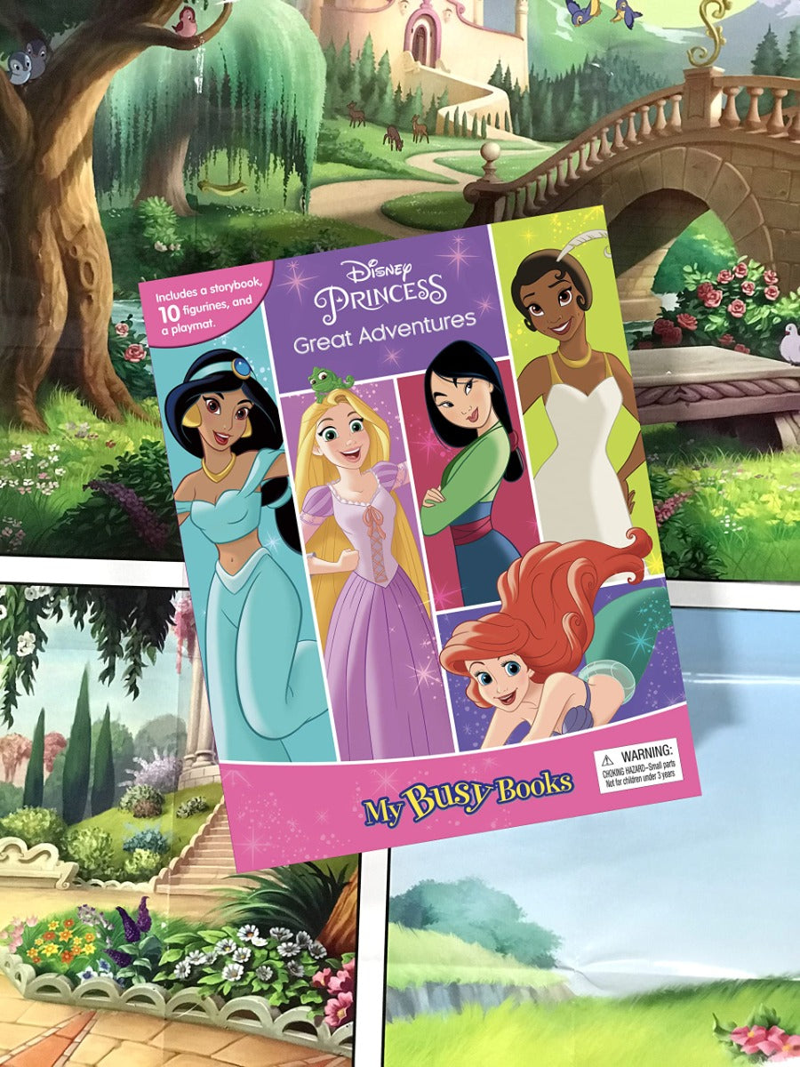 Buy Phidal Disney Princess Great Adventures My Busy Books with 10 Figurines | Yallatoys.com