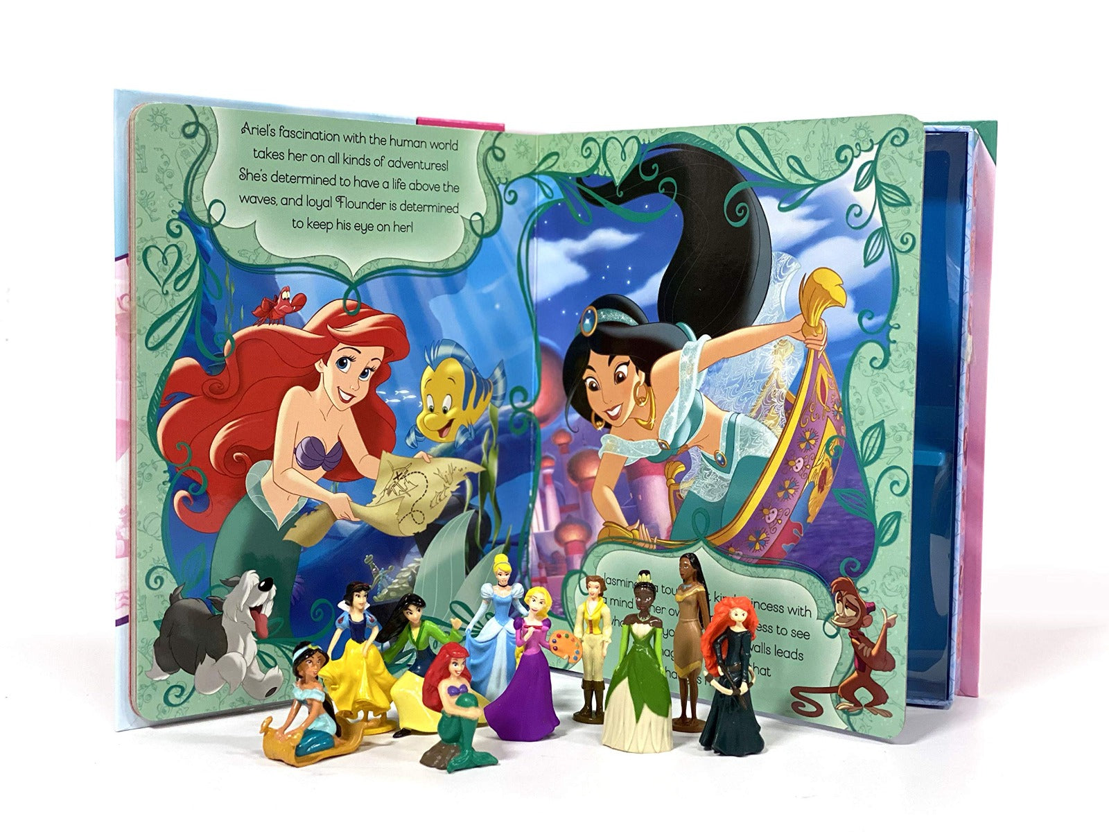 Buy Phidal Disney Princess Great Adventures My Busy Books with 10 Figurines | Yallatoys.com
