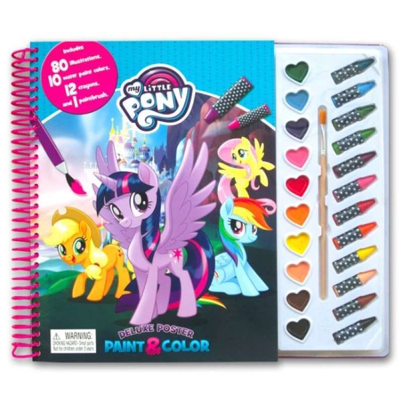 Buy Phidal My Little Pony the Movie Deluxe Poster Paint & Color Book | Yallatoys.com