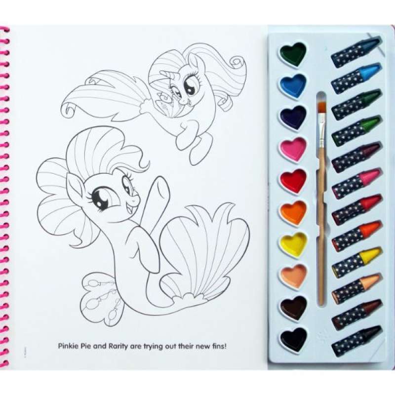 Buy Phidal My Little Pony the Movie Deluxe Poster Paint & Color Book | Yallatoys.com