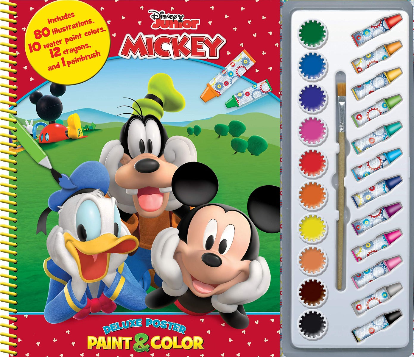 Buy Phidal Disney Mickey Deluxe Poster Paint & Color | Yallatoys.com