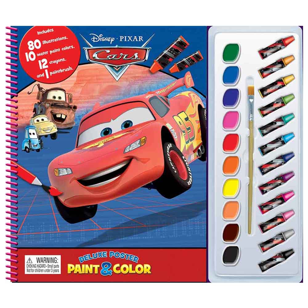 Buy Phidal Disney Cars Deluxe Poster Paint & Color | Yallatoys.com