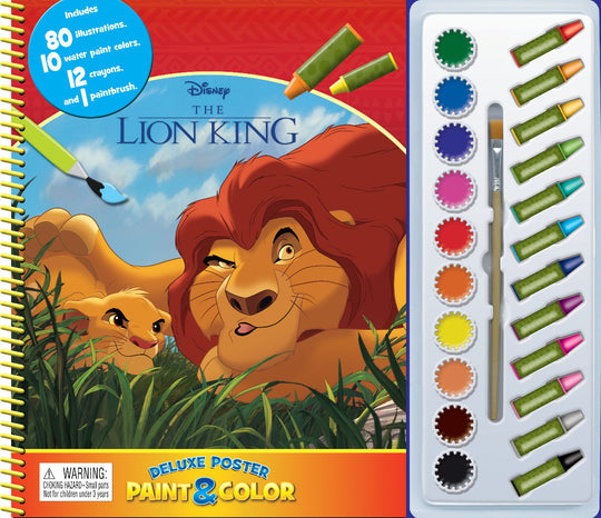 Buy Phidal The Lion King Deluxe Poster Paint & Color Activity Kit | Yallatoys.com