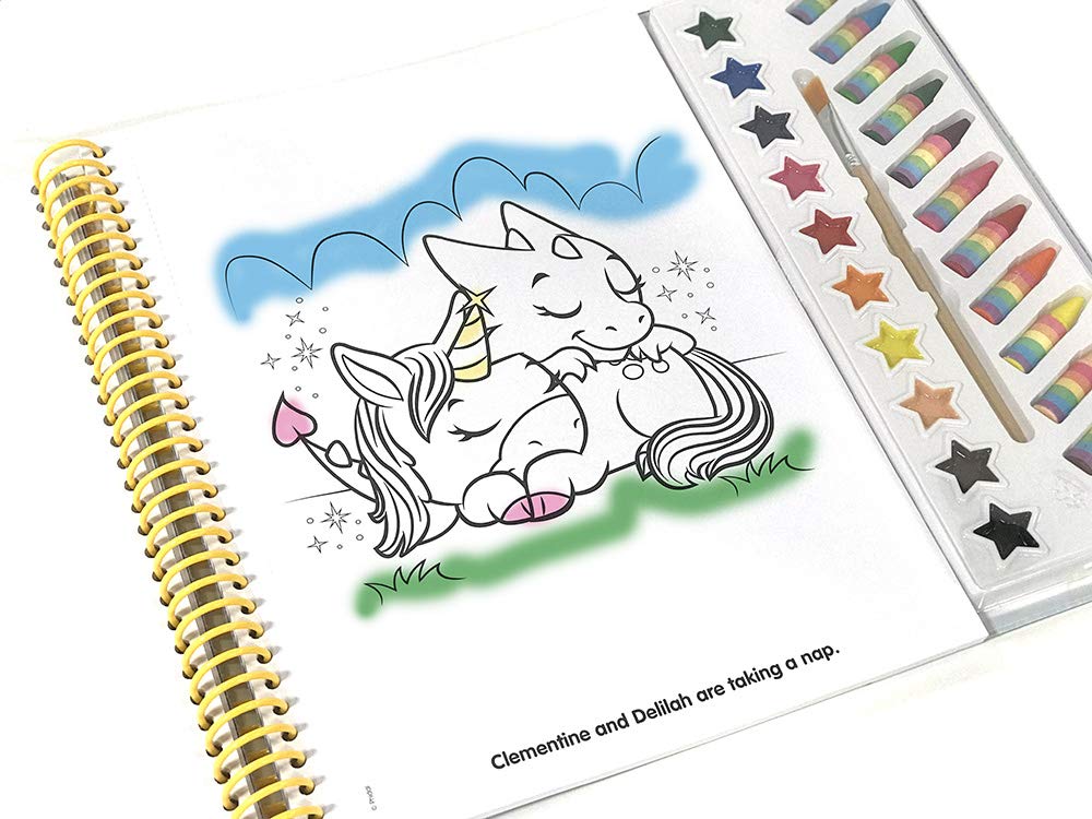 Buy Phidal Unicorns & Friends Deluxe Poster Paint & Color Board book | Yallatoys.com