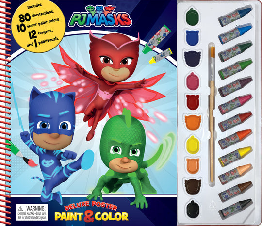 Buy Phidal PJ Masks Deluxe Poster Paint & Color Kit | Yallatoys.com