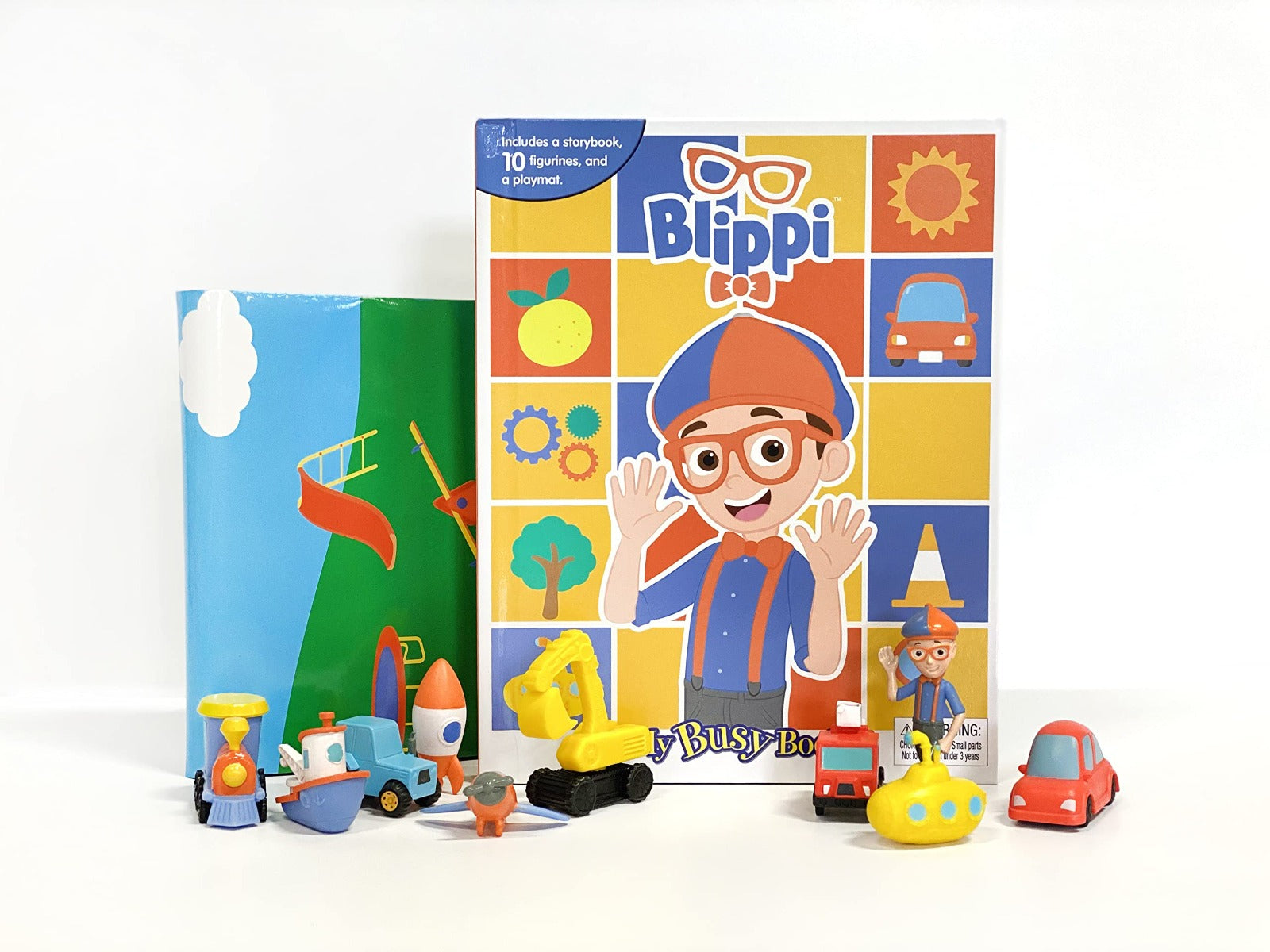 Buy Phidal Moonbug Blippi My Busy Books with 10 Vehicles | Yallatoys.com