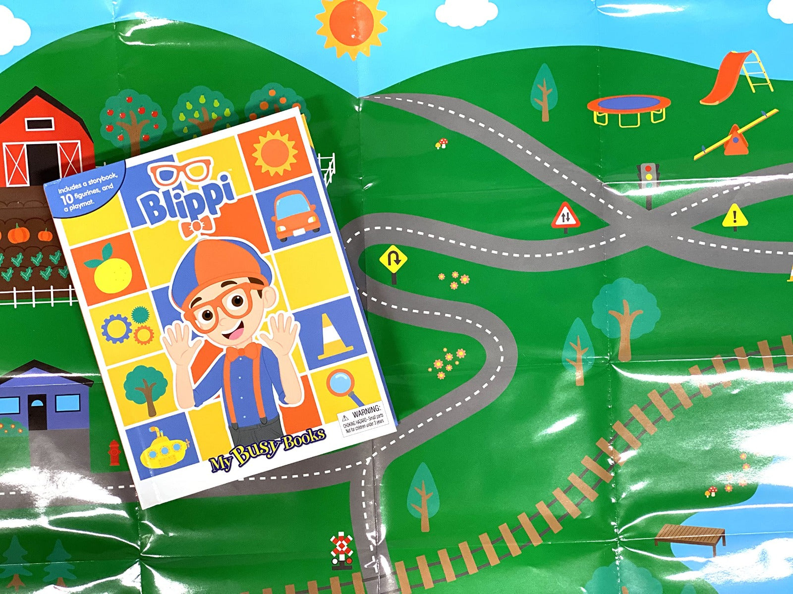 Buy Phidal Moonbug Blippi My Busy Books with 10 Vehicles | Yallatoys.com