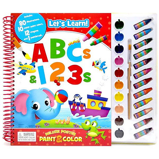 Buy Phidal Preschool Abc 123 Deluxe Poster Paint & Color Kit | Yallatoys.com