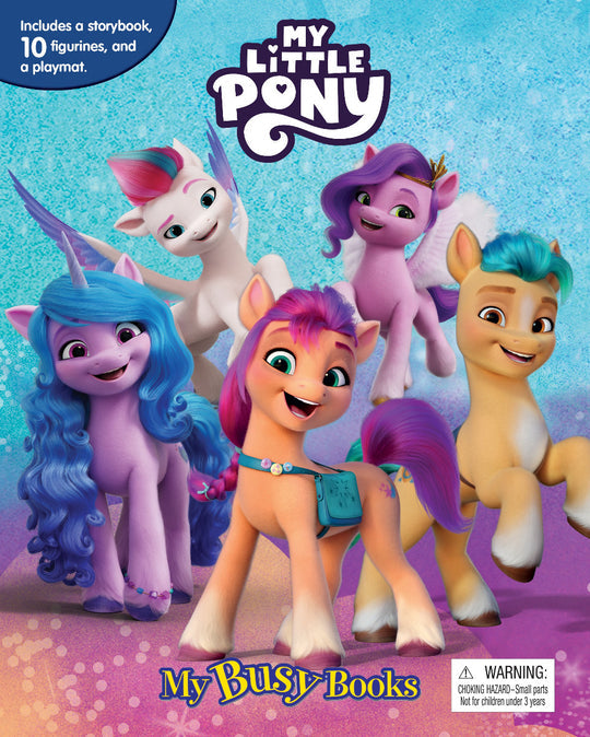 Buy Phidal My Little Pony My Busy Books with 10 Figurines | Yallatoys.com