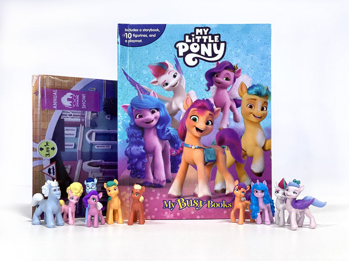 Buy Phidal My Little Pony My Busy Books with 10 Figurines | Yallatoys.com