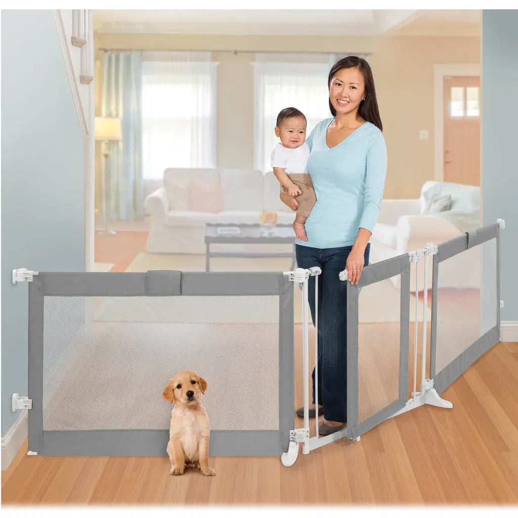 Summer Infant Custom Fit Walk Thru Gate Grey Summer Infant Yallatoys