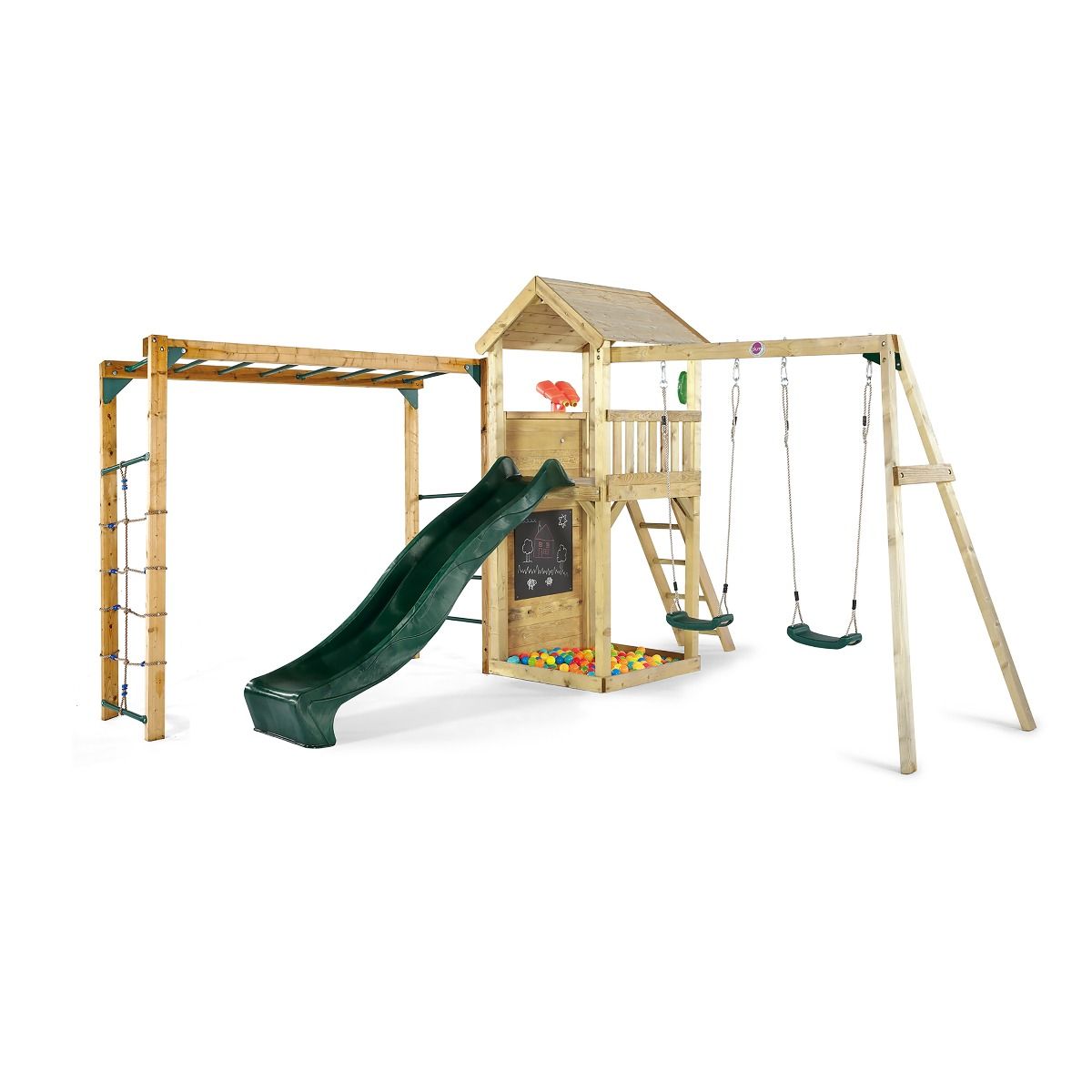 Buy Plum Wooden Lookout Tower with Swings and Monkey Bars | Yallatoys.com