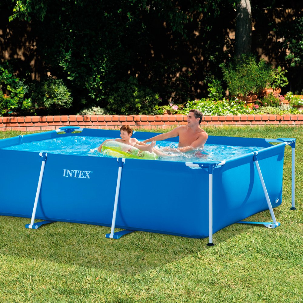 Buy Intex Rectangular Metal Frame Pool 3m x 2m x 0.75m | Yallatoys.com