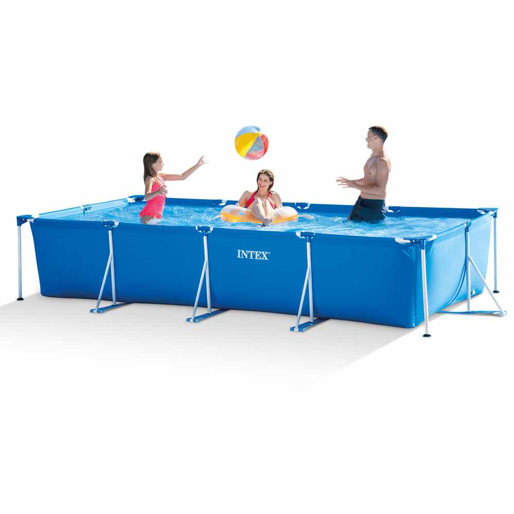 Buy Intex Rectangular Outdoor Pool Frame 4.5m x 2.2m x 0.84m (Free Installation in 24hrs) | Yallatoys.com