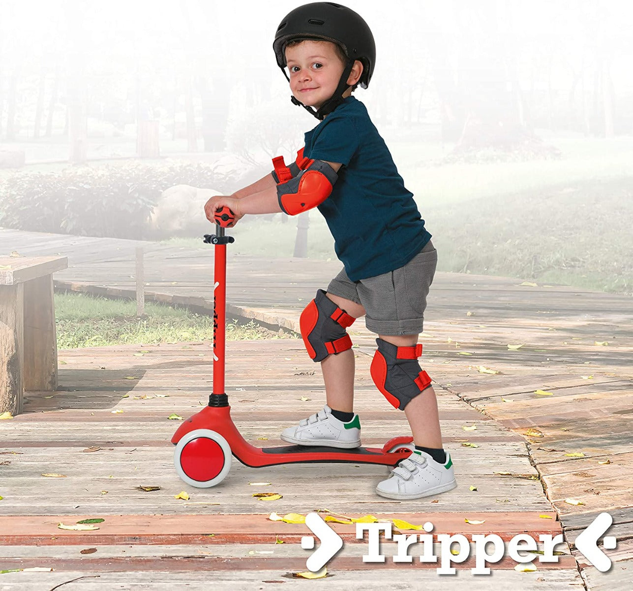 Buy Mondo On & Go Scooter 3 wheel Tripper Red | Yallatoys.com