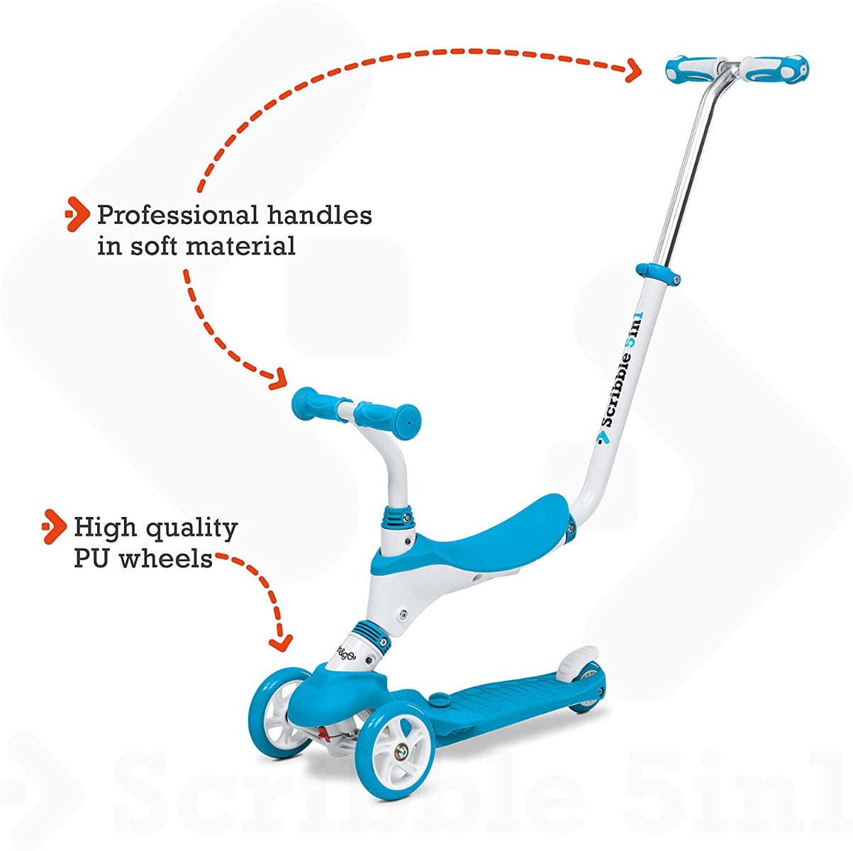 Buy Mondo On & Go Trike 5 in 1 Blue | Yallatoys.com