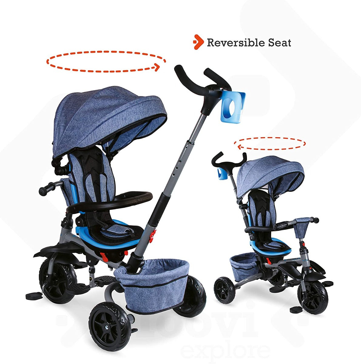 Buy Mondo On & Go Trike Explore Blue | Yallatoys.com