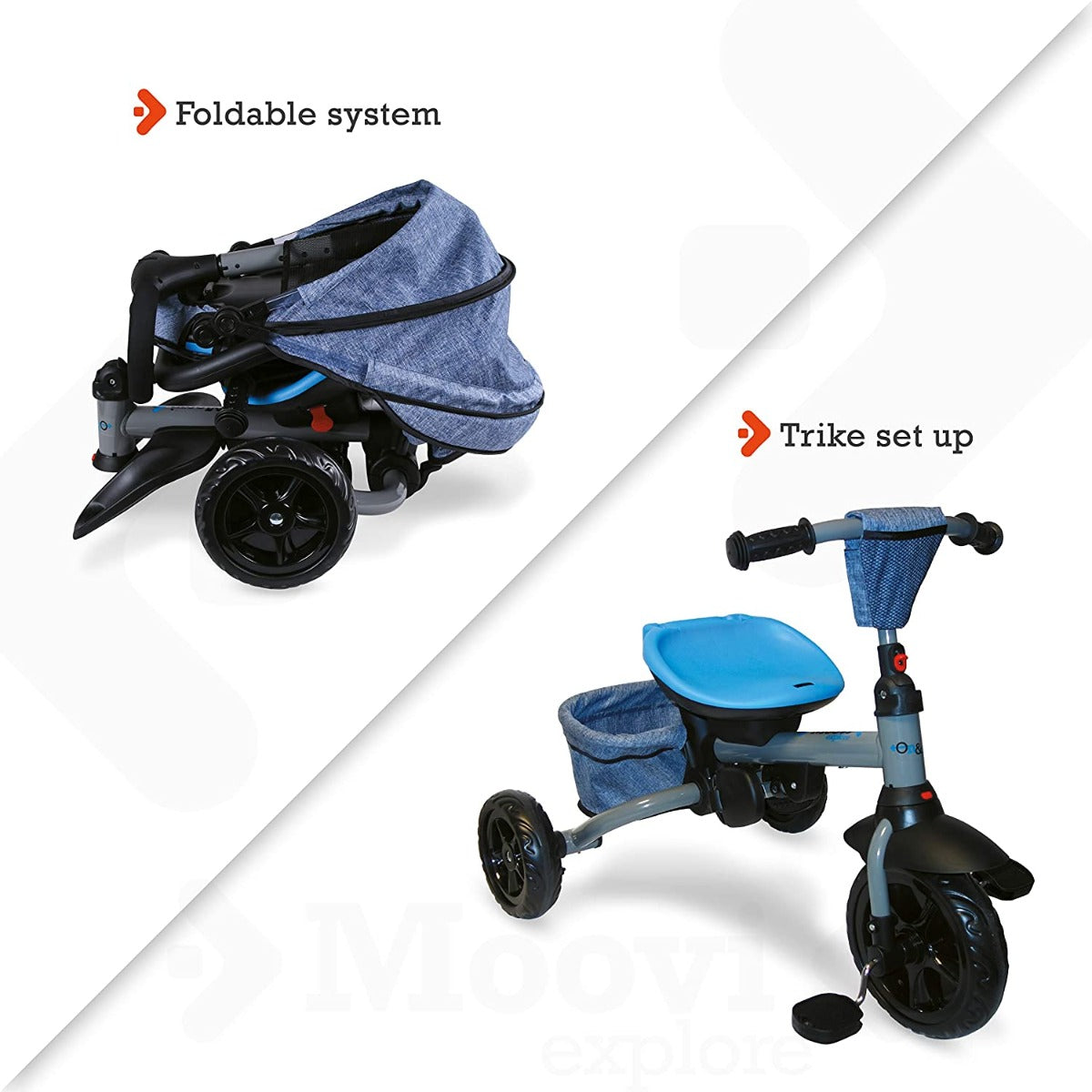 Buy Mondo On & Go Trike Explore Blue | Yallatoys.com