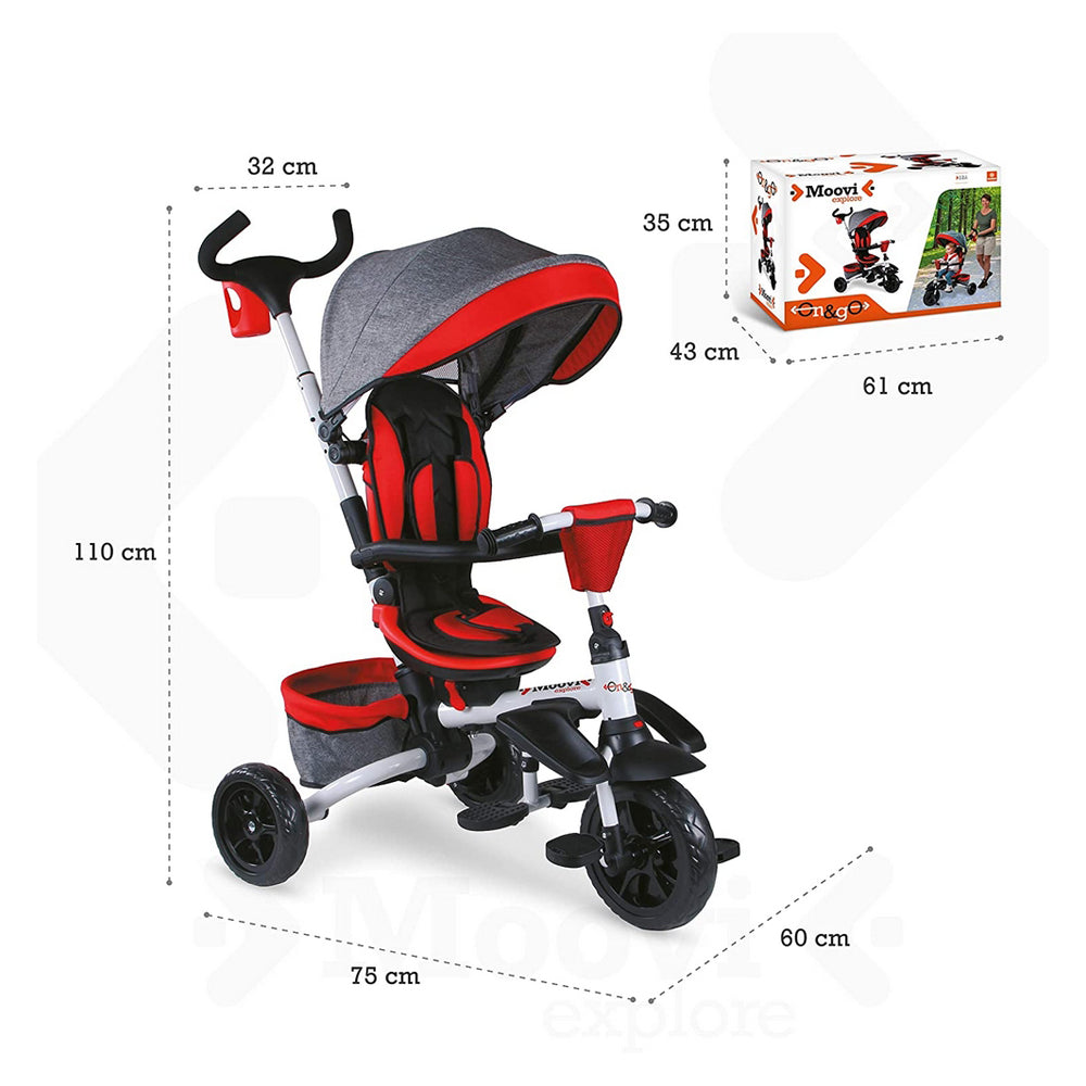 Buy Mondo On & Go Trike Explore Red | Yallatoys.com