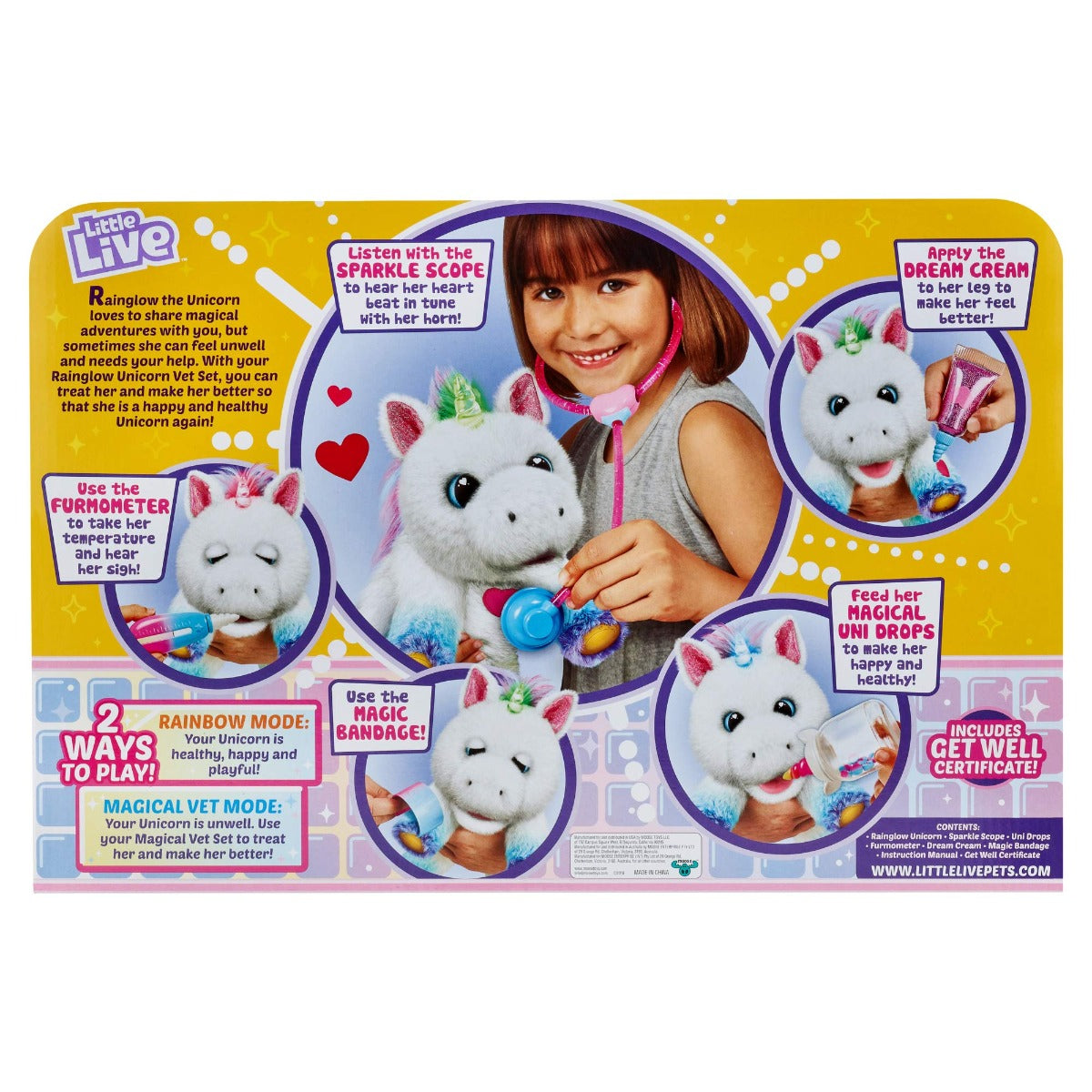 Buy Little Live Pets Rainglow Unicorn Vet Set | Yallatoys.com