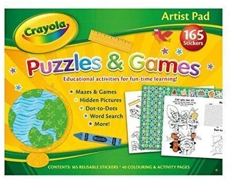 Buy Crayola Puzzles and Games Artist Pad | Yallatoys.com