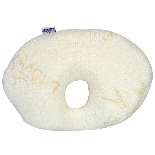 Baby Works Head Support With Bamboo Cover Removable  White Baby Works Yallatoys