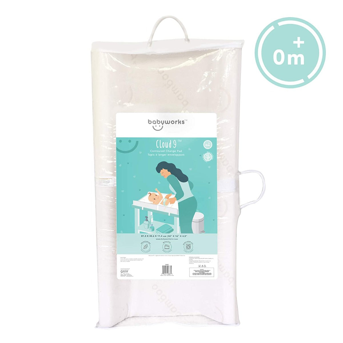 Baby Works Memory Foam Contoured Change Pad With Bamboo Cover  Waterproof Baby Works Yallatoys