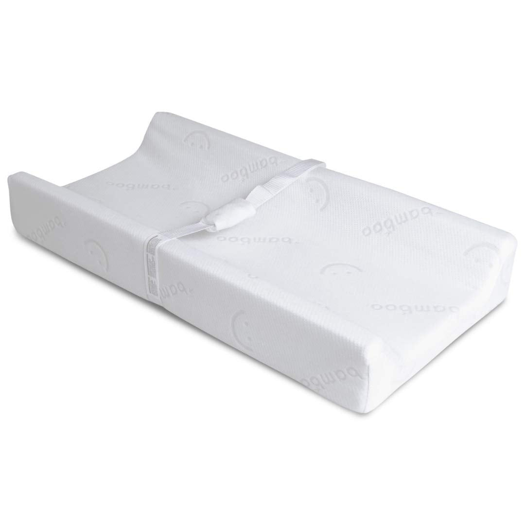 Baby Works Memory Foam Contoured Change Pad With Bamboo Cover  Waterproof Baby Works Yallatoys