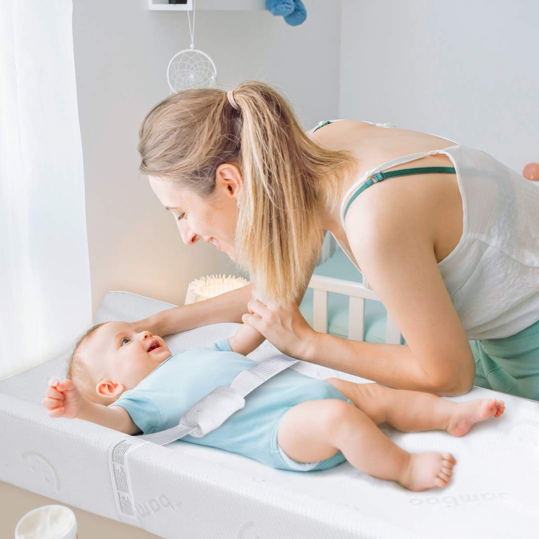 Baby Works Memory Foam Contoured Change Pad With Bamboo Cover  Waterproof Baby Works Yallatoys