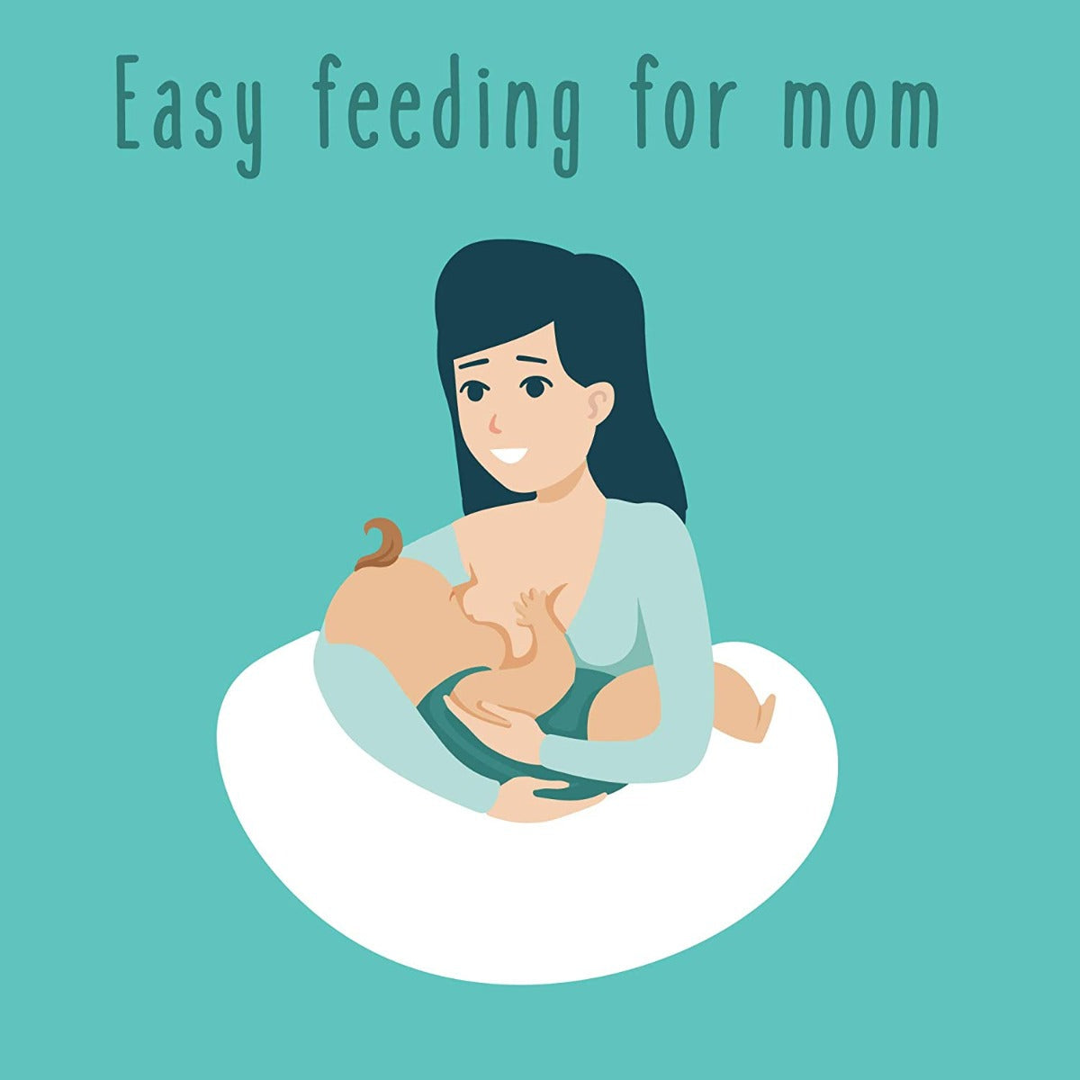 Baby Works Feeding Pillow With Memory Foam White Baby Works Yallatoys