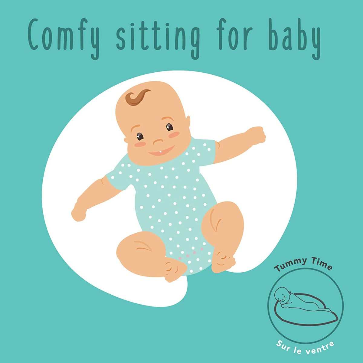 Baby Works Feeding Pillow With Memory Foam White Baby Works Yallatoys