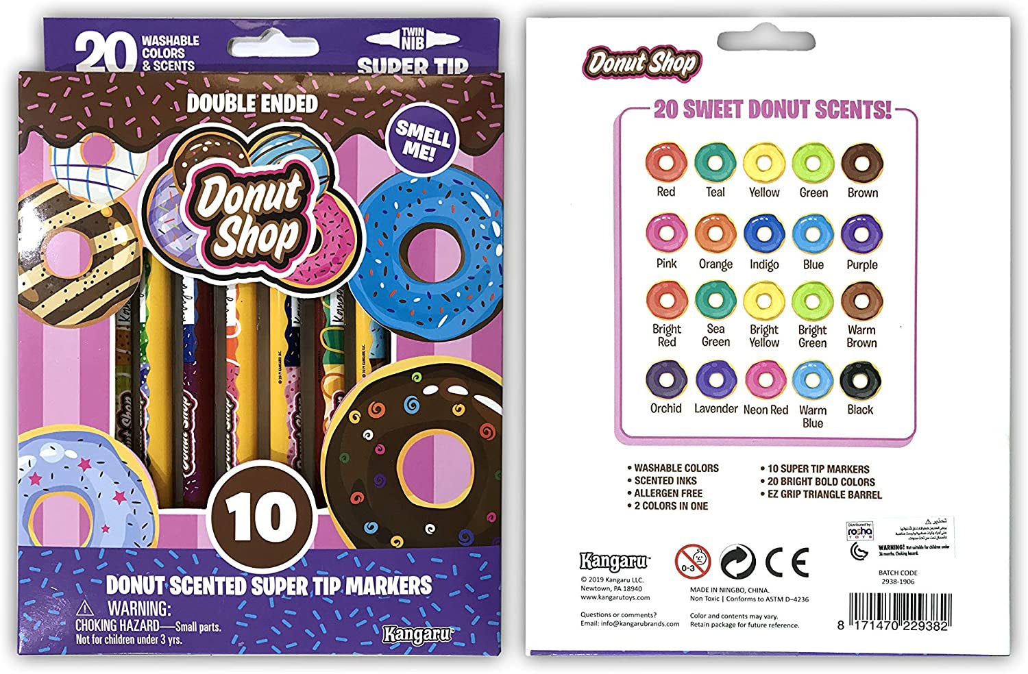 Buy Donut Scented Supertip Markers-Double Ended | Yallatoys.com