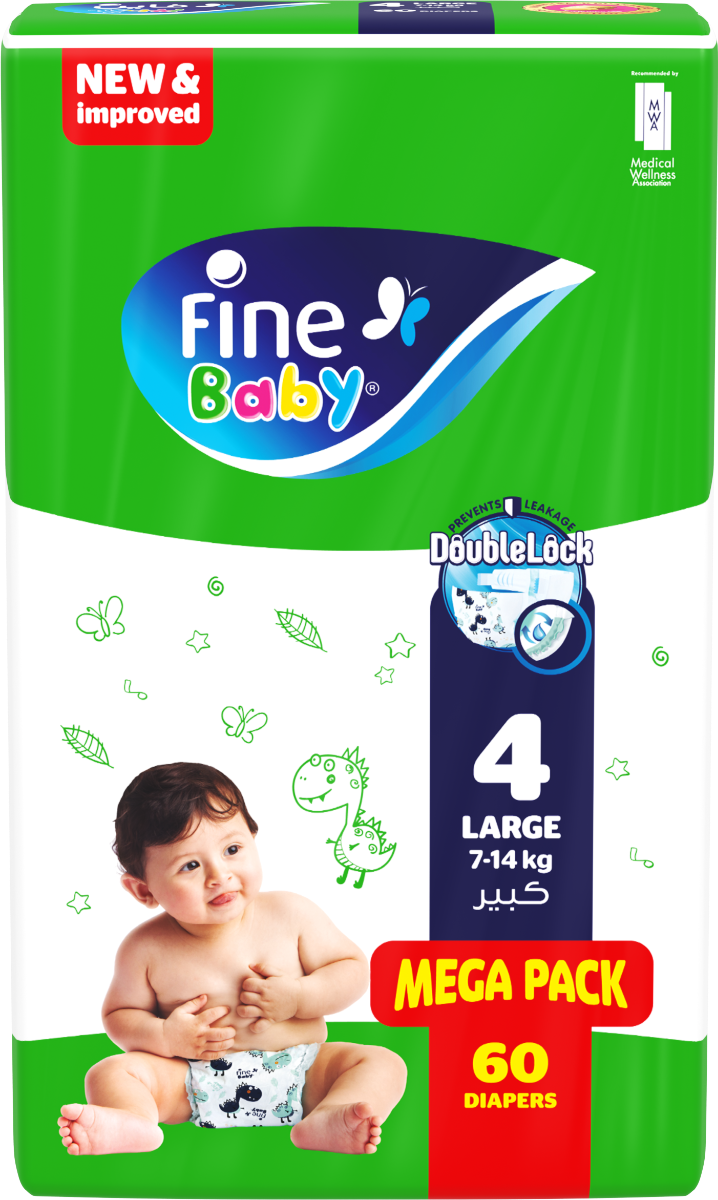 Fine Diaper.Mega Large 4 7 14Kg  60S. Fine Yallatoys