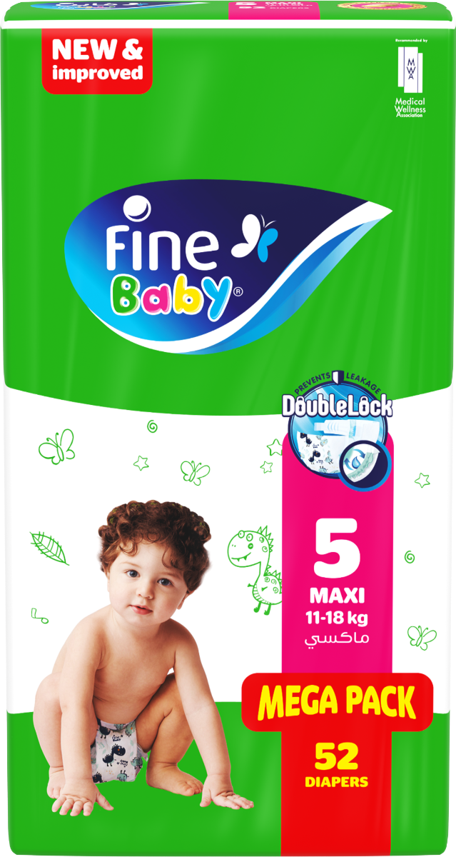 Fine Diaper.Mega Maxi 5 11 18Kg  52S. Fine Yallatoys