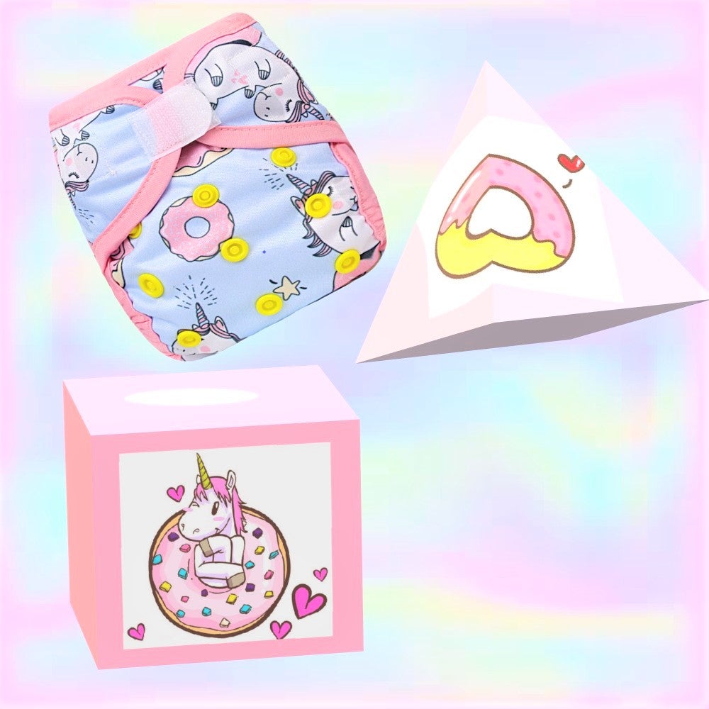 Little Story  New Born Reusable Diaper With Insert Unicorn Little Story Yallatoys