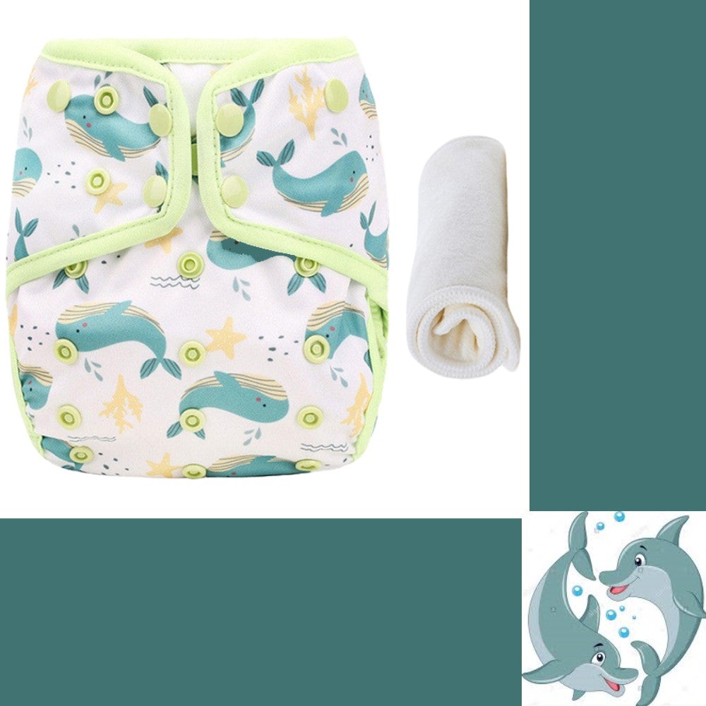 Little Story  Reusable Diaper With Insert Dolphin Little Story Yallatoys