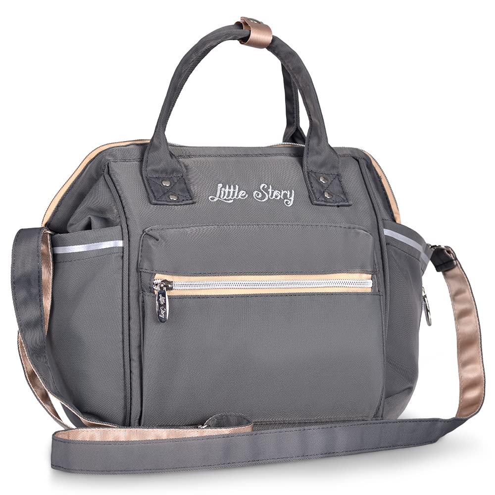 Little Story  Ace Diaper Bag Grey Little Story Yallatoys